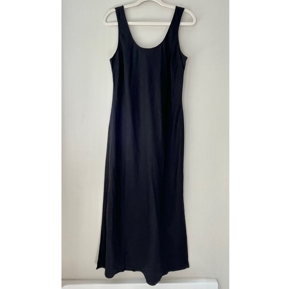Rails | Black Kailani Linen Scoop Sleeveless Midi Maxi Dress - Picture 2 of 6